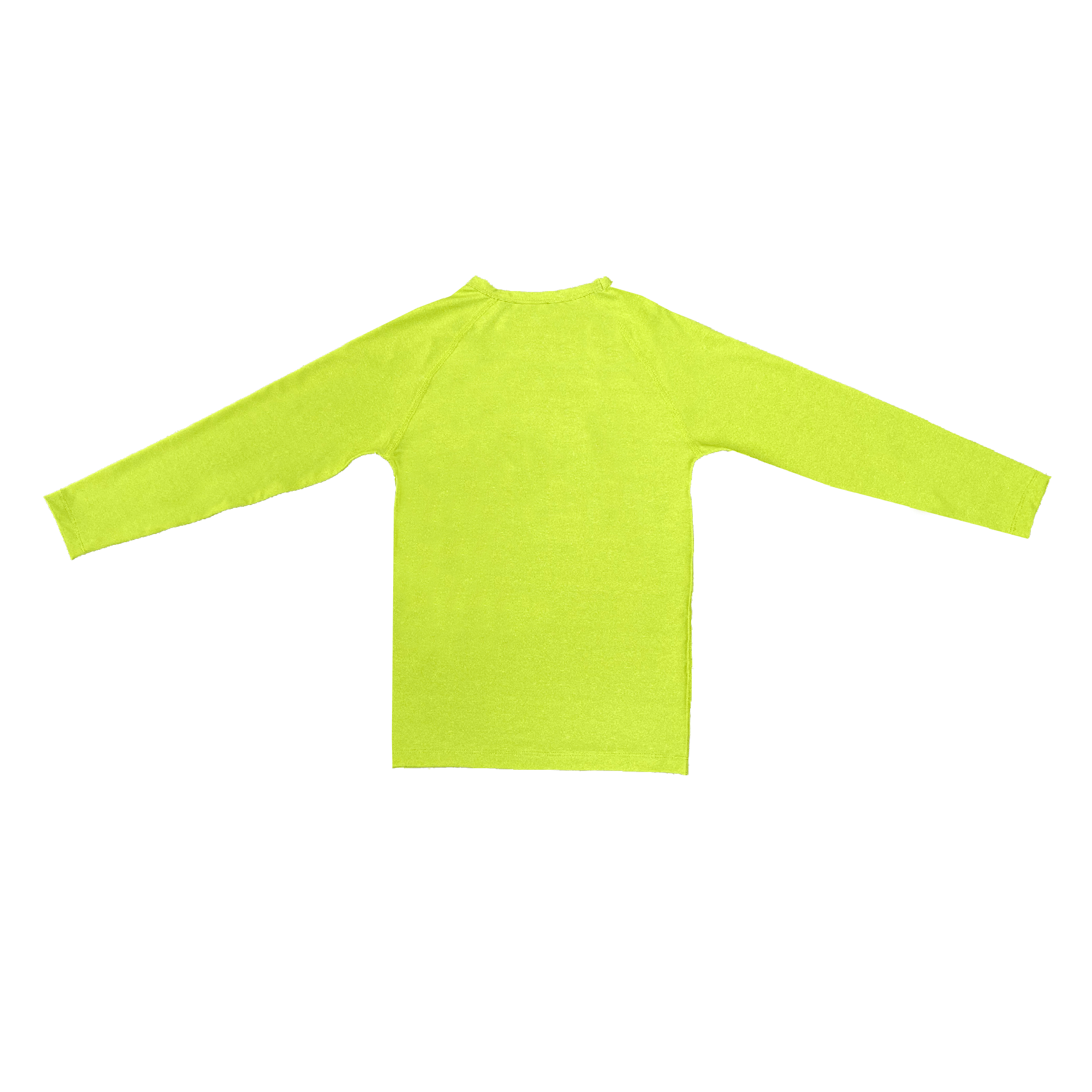 Cyclone Jr. Long Sleeve Crew Neck Neon Green UV Protected Shirt