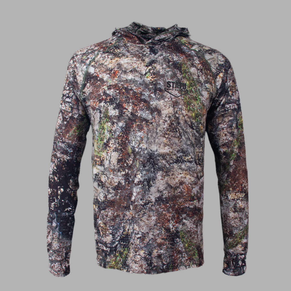 Khagan Men's Hooded Long Sleeve UV Protected Shirt -  Altai Camo