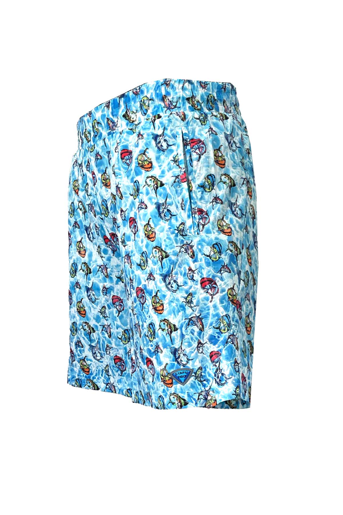 Salty Dog v2 Men's Fast Drying Cartoon Patterned Blue Swimshort