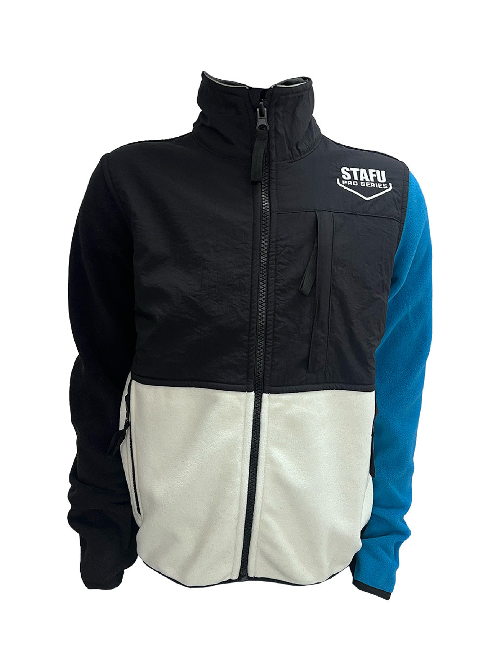 Indus Junior Black Blue White Polar Jacket