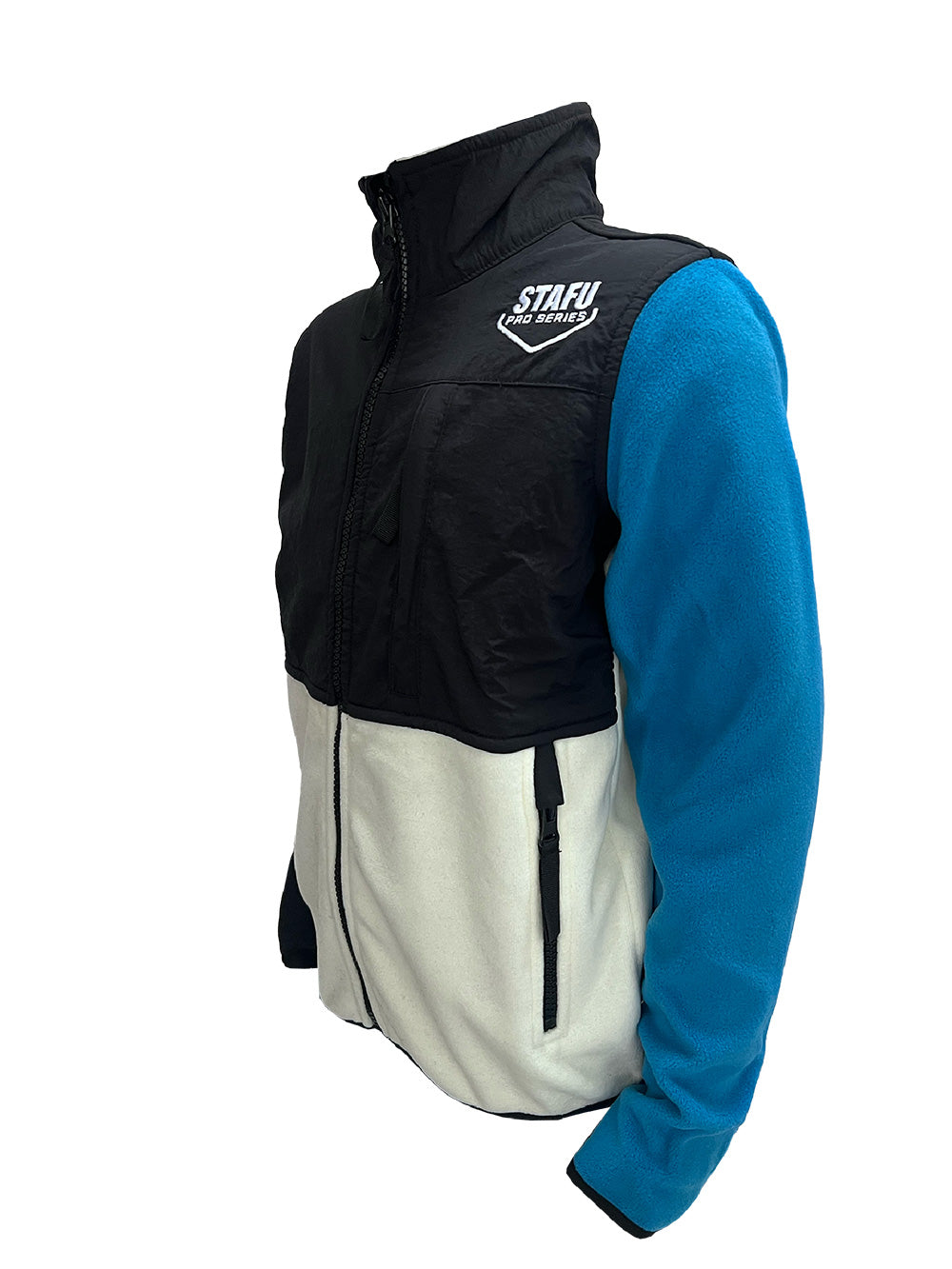 Indus Junior Black Blue White Polar Jacket