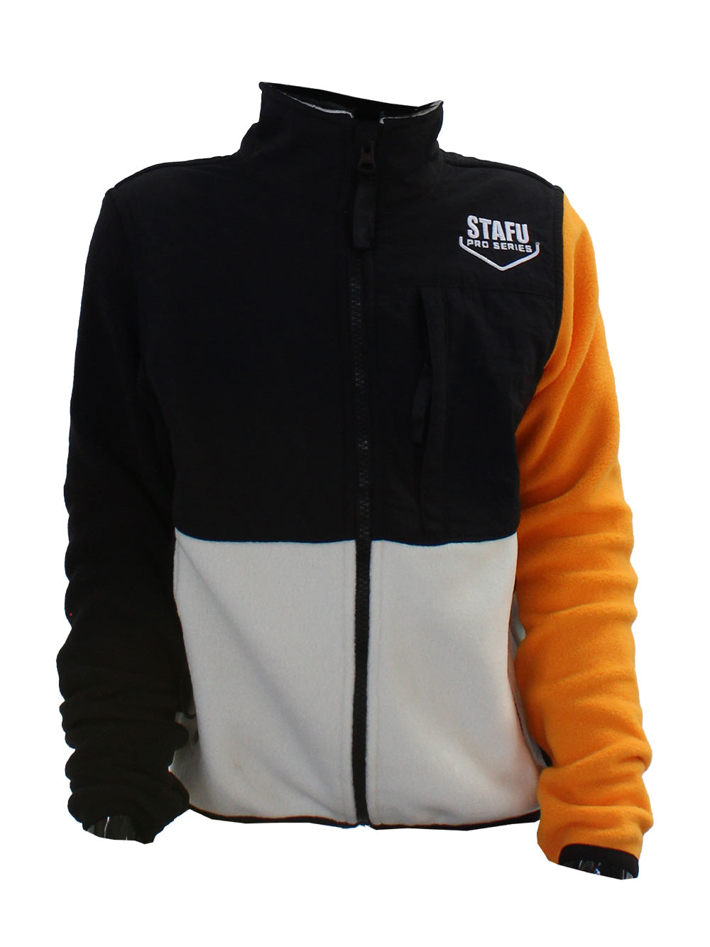 Indus Junior Black Orange White Polar Jacket