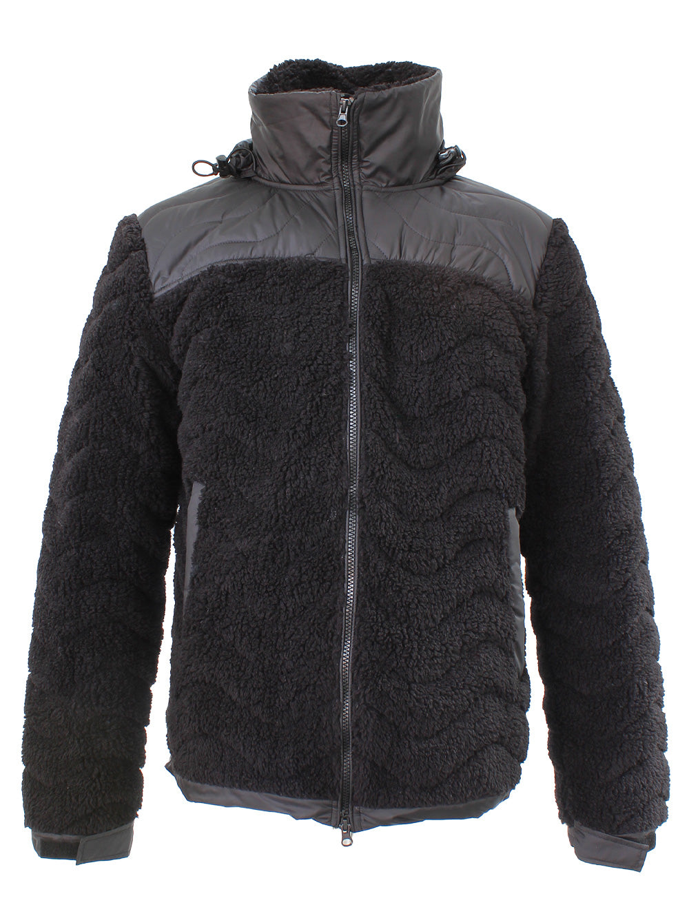 Inuk Men's Sherpa Fleece Black Jacket