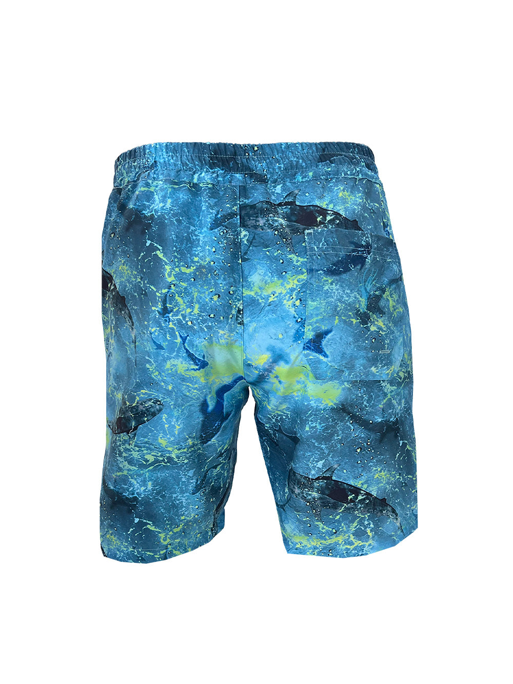 Latitude Swimsuit Shorts - Shark Blue Lime