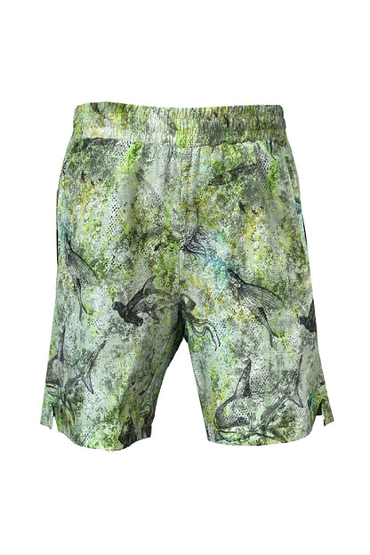 Salty Dog v2 Men's Fast Drying Hammerhead Patterned Lime Swimshort