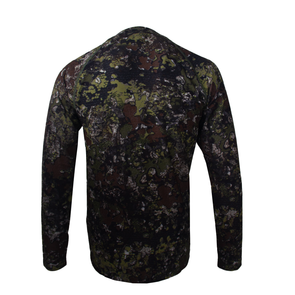 Orlok Men's Crew Neck Long Sleeve UV Protected Shirt -  Bushman Camo