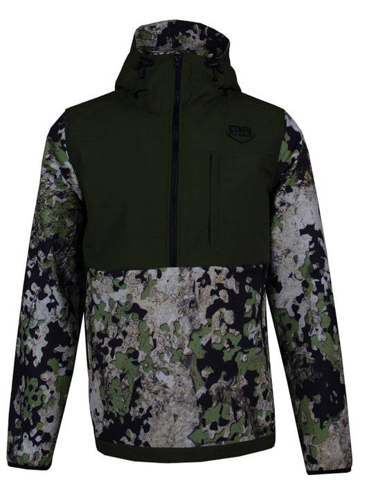 Peak SoftShell Anorak - Birch Camo Grey