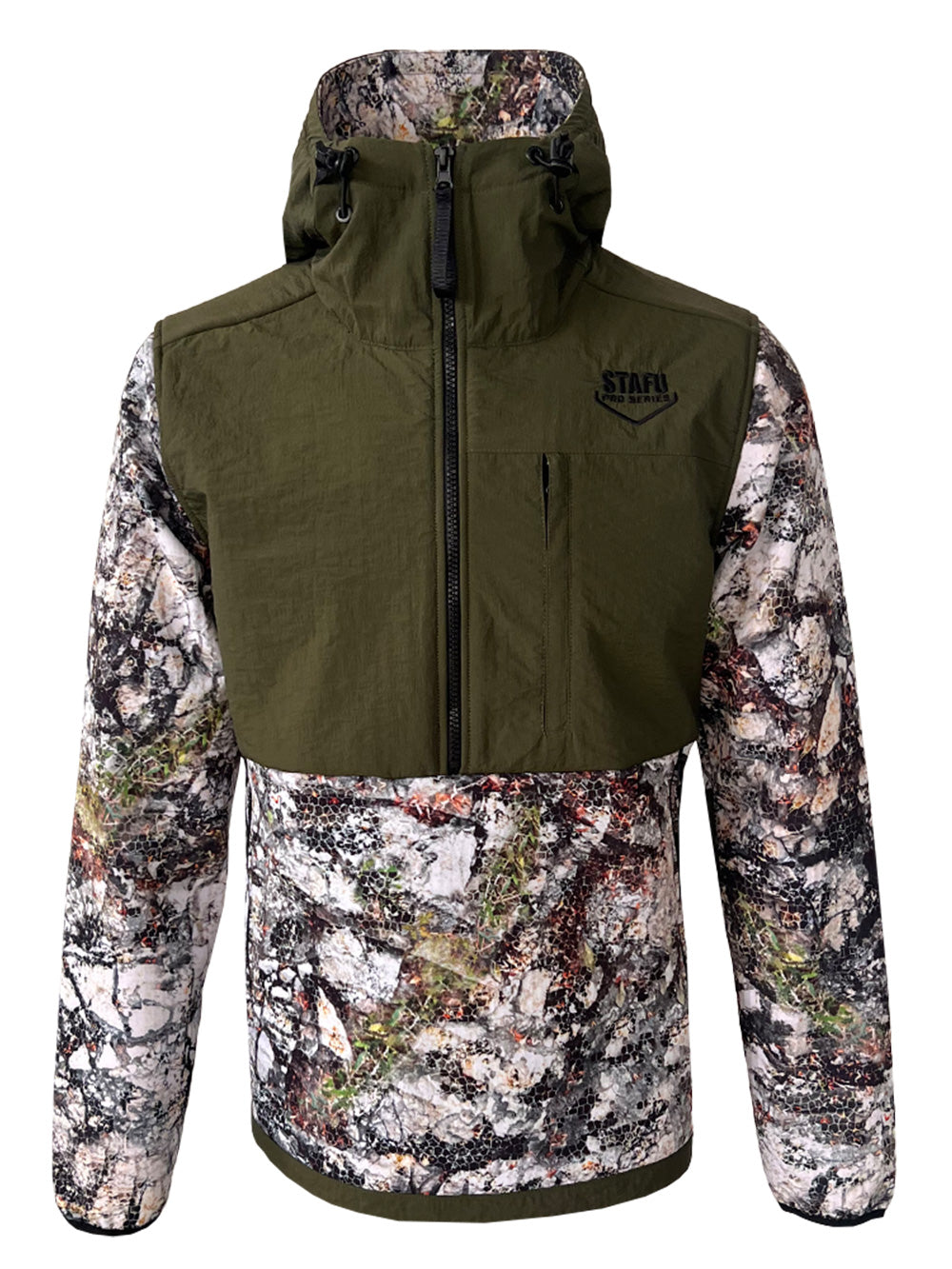 Peak SoftShell Anorak - Siberian Camo Gri