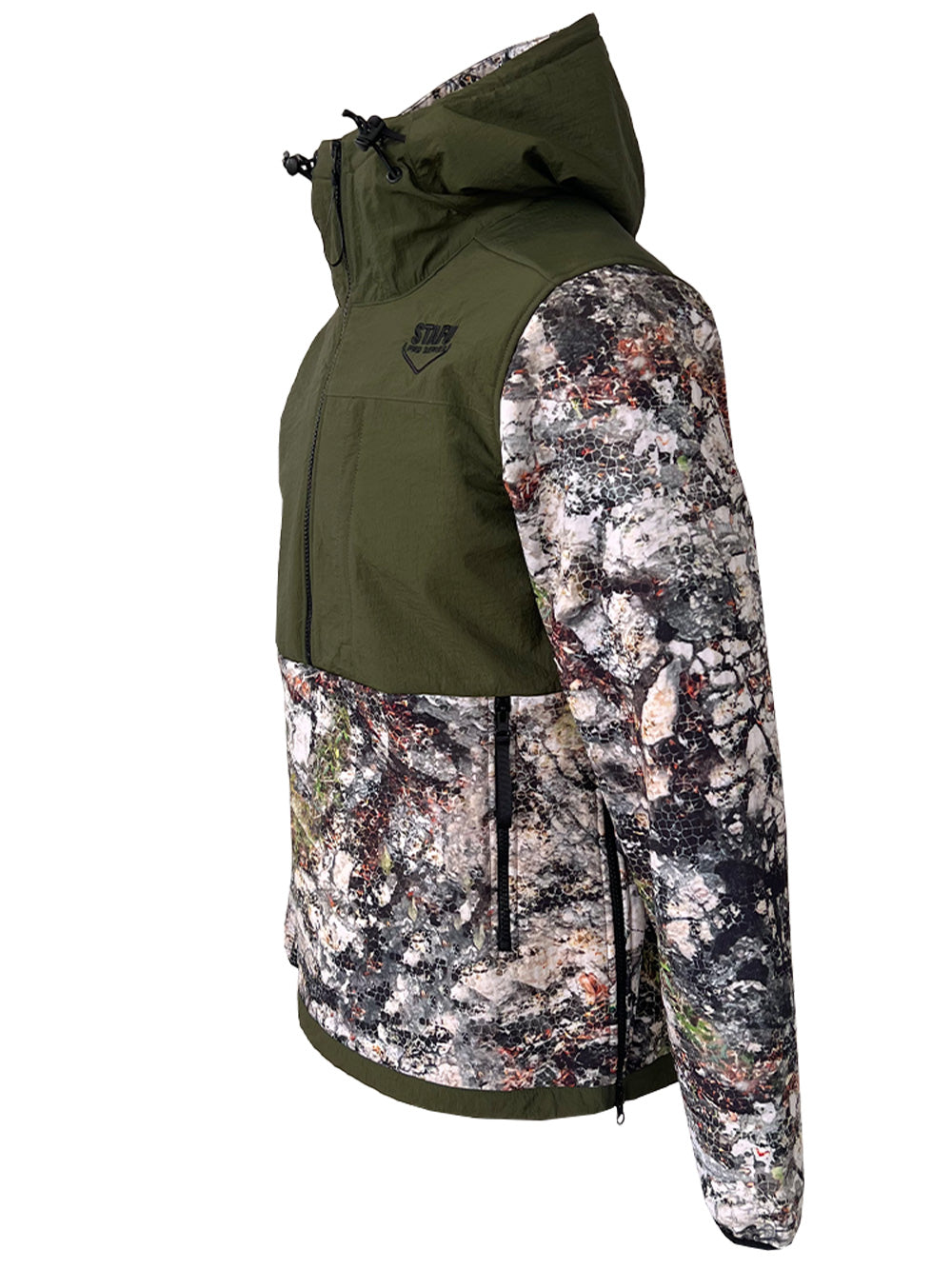 Peak SoftShell Anorak - Siberian Camo Gri