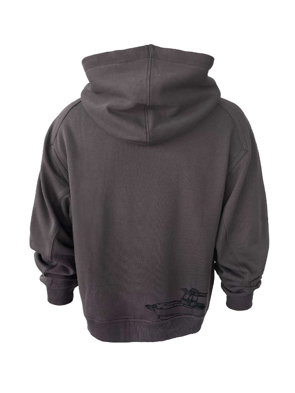 Prime Kapüşonlu Sweatshirt - Plain Grey