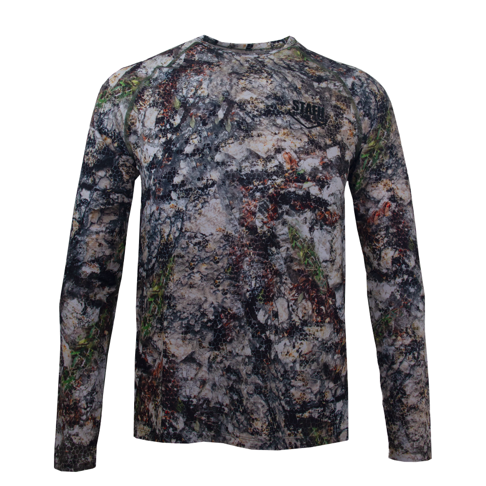 Orlok Men's Crew Neck Long Sleeve UV Protected Shirt -  Siberian Camo