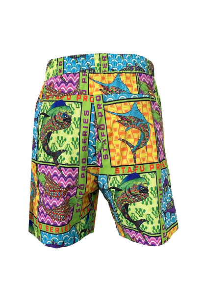 Salty Dog v2 Men's Fast Drying Fish Eye Patterned Swimshort