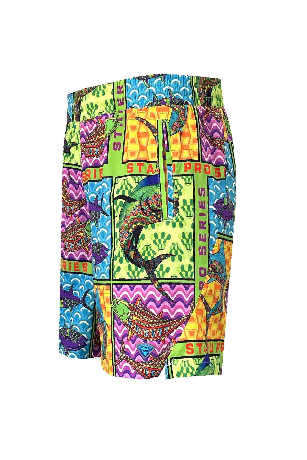 Salty Dog v2 Men's Fast Drying Fish Eye Patterned Swimshort