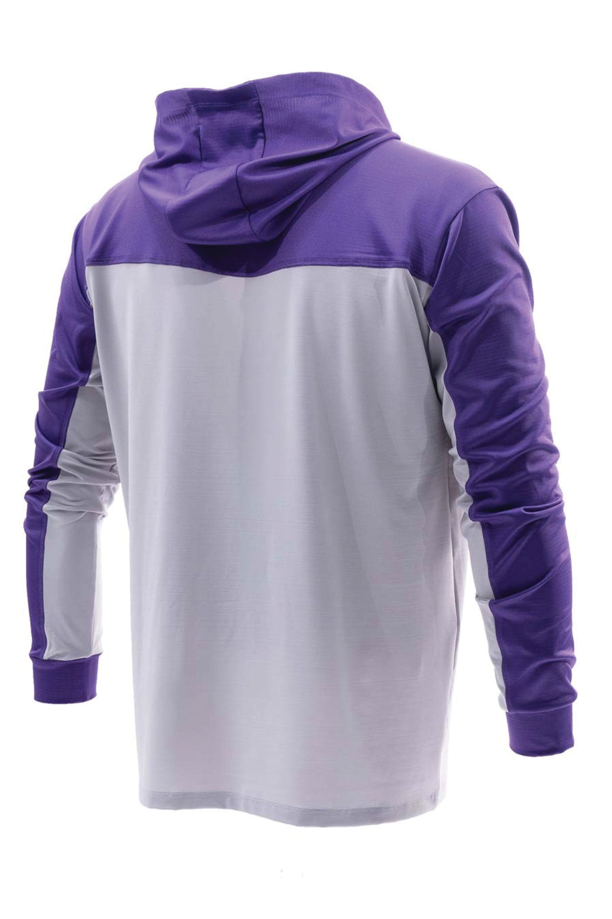 Outrigger Men's Hooded Long Sleeve Fisherman Sailor Purple UV Protected  Shirt